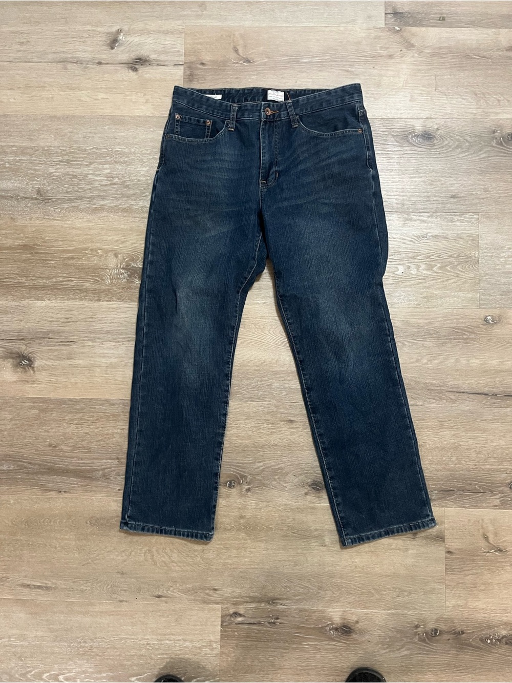 Weatherproof Men's Relaxed Dark Blue Jeans